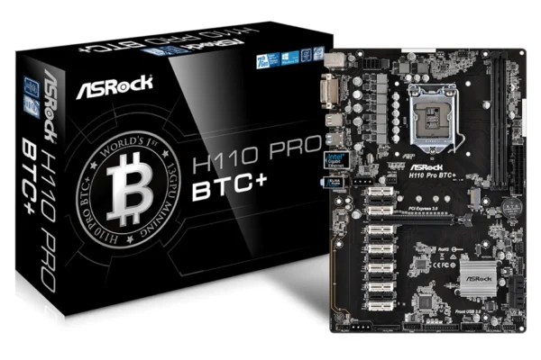 مادربرد h110 asrock btc plus استوک